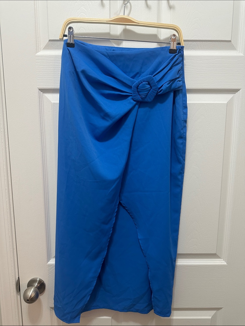 Blue Wrap Skirt